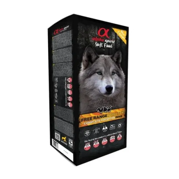 alpha spirit Dog Complete Soft Food Freiland-Geflügel 9,0 kg
